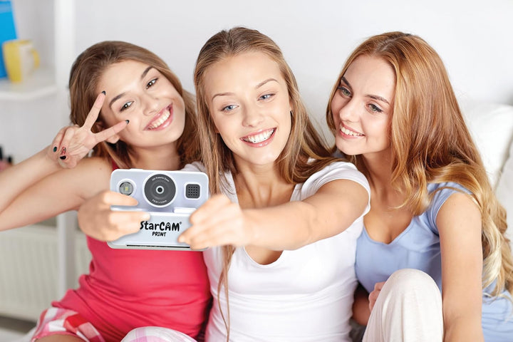 Lexibook, StarCAM Print HD, Kamera mit Sofortdrucker, Foto-, Video-, Selfie-, Musik- und Spielfunkti