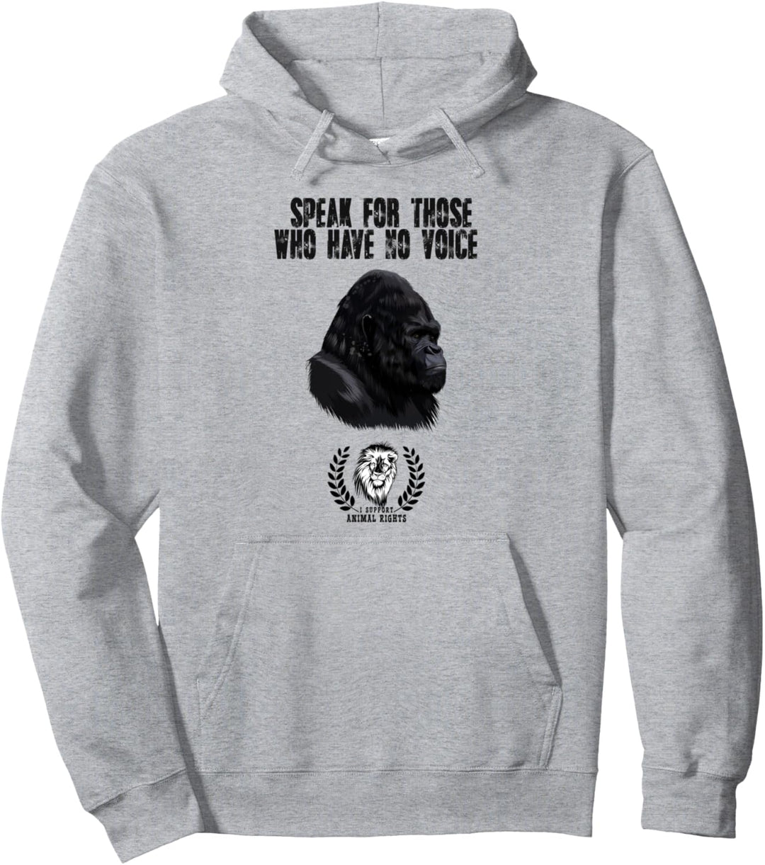 Gorilla, Tierschutz, I Support Animal-Rights Pullover Hoodie