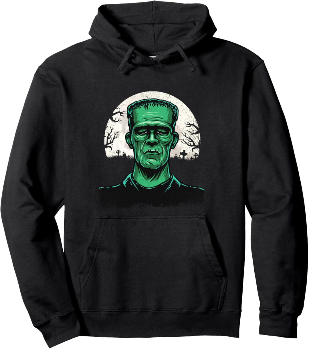 Grusel Halloween Frankenstein Shirt Monster Gesicht Munster Pullover Hoodie