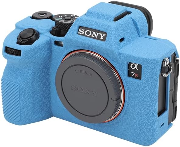 Rieibi Alpha 7R V Hülle, Silikonhülle für A7R V Kamera, Silikon-Schutzhülle für A7R5 Blau, Blau
