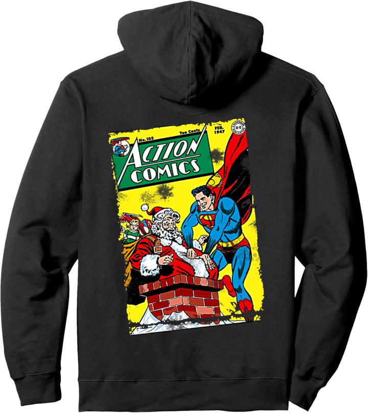 DC Superman-Cover 105 Weihnachten Pullover Hoodie