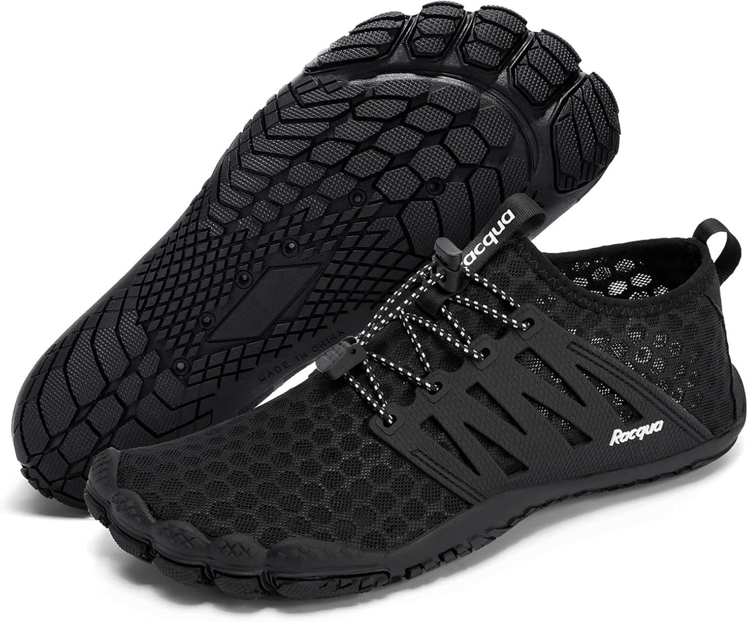 Racqua Composite Mesh Wasserschuhe Männer Frauen 42 EU Wz114 Black, 42 EU Wz114 Black
