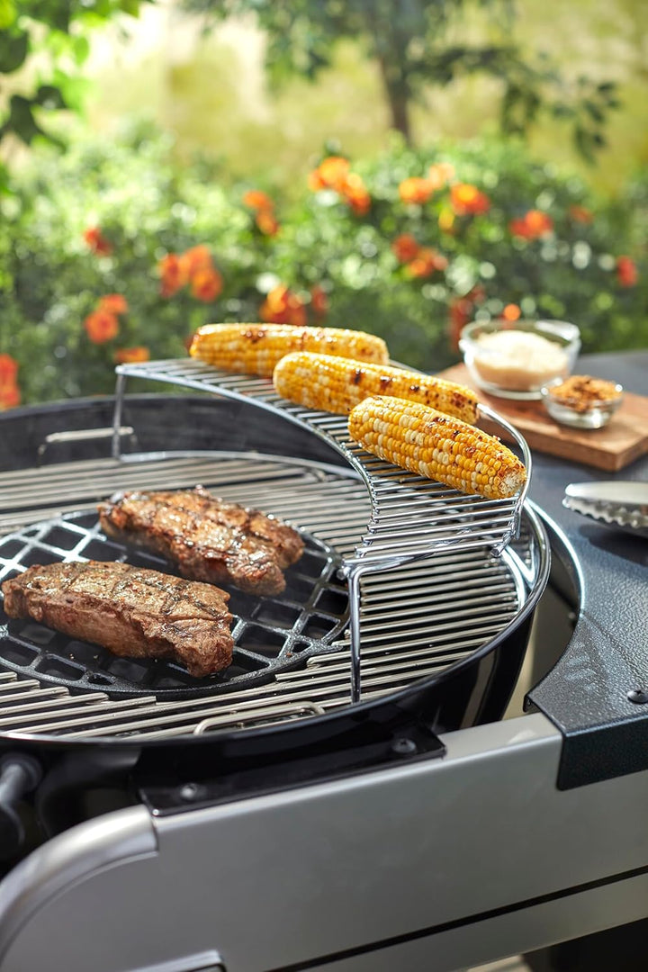 Weber 8417 Warmhalterost, für Holzkohlegrills mit 57 cm, Schwarz Single, Single