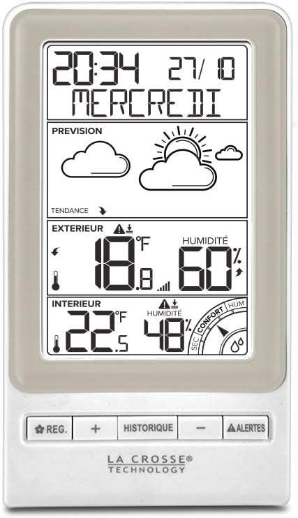La Crosse Technology WS6819 Wetterstation taupe, taupe