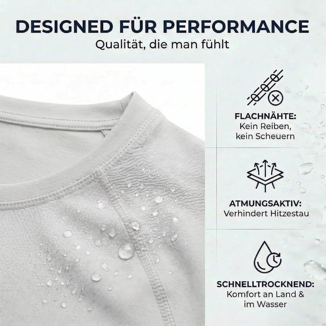 iQ-UV Sportshirt Damen Langarm – Elastisches UV Shirt für Damen für Wasser & Sport – Rash Guard mit