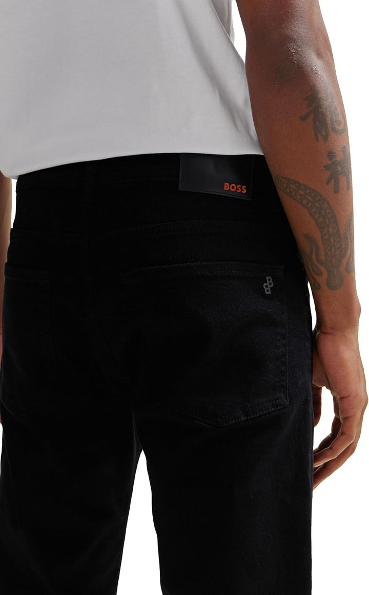 BOSS Herren Re.Maine BC-C Maine Regular-Fit Jeans aus bequemem Stretch-Denim in Stay-Black 29W / 32L