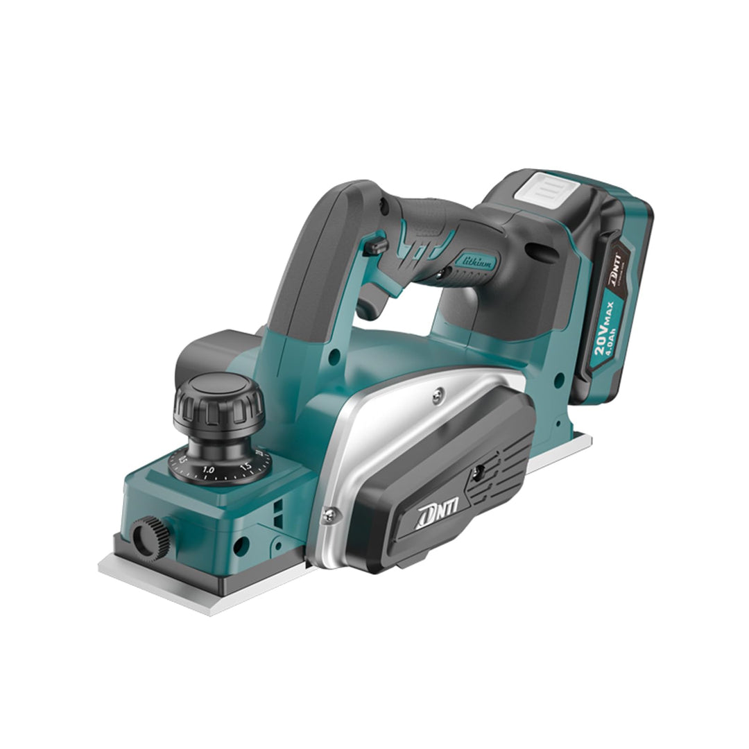 DNTI Professional Akku-Hobel 20 V Brushless 82 mm Hobelbreite bis 2 mm Spantiefe Akku-Randhobel bürs