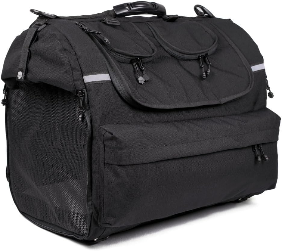Pet Bag Motorrad Tasche für Hunde (2-36 kg), wasserdicht, tragbar, dreifach belüftet, Gepäckablage o