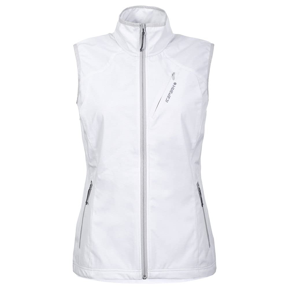 ICEPEAK Damen Brush SOFTSHELL Vest 36 Weiss, 36 Weiß