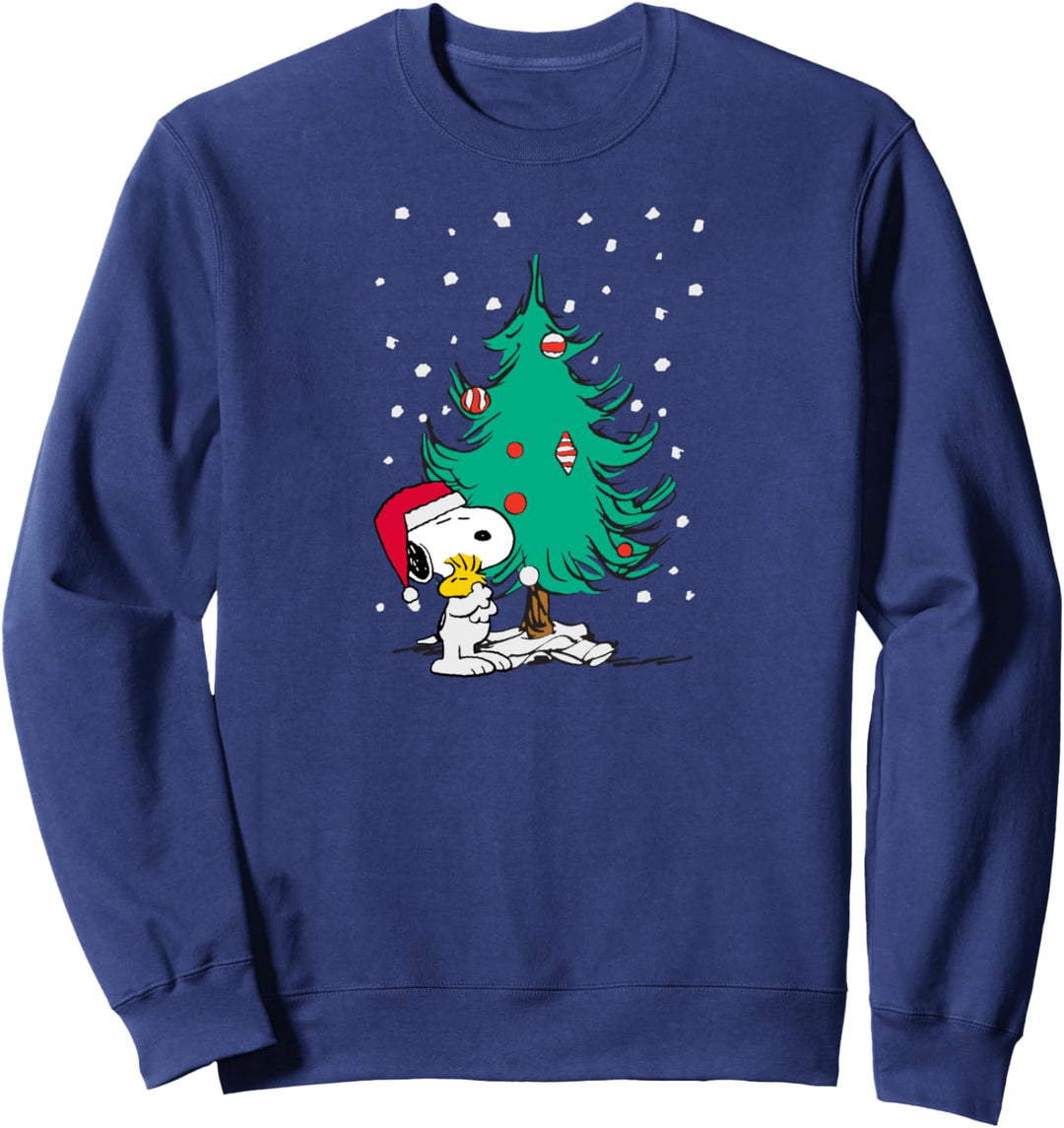 Peanuts Snoopy Urlaub Weihnachtsbaum Sweatshirt
