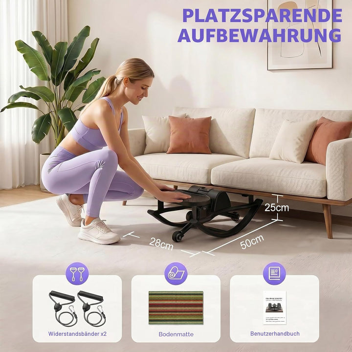 Upgraded Rock Stepper für Zuhause, Seitliche Bewegung Home Twist Stepper Side Steppers Leiser Gelenk