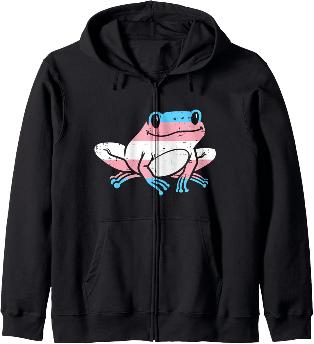 Transgender Frog Transsexual Trans Pride Flag Kapuzenjacke