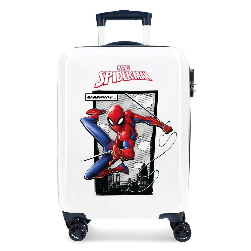 Marvel Spiderman Action Kabinenkoffer Blau 37x55x20 cms Hartschalen ABS Kombinationsschloss 34L 2,6K