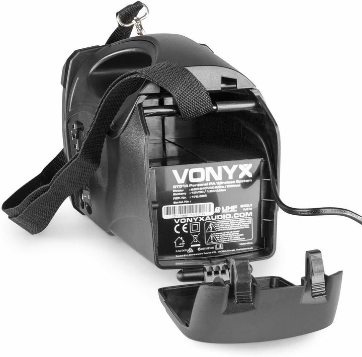 Vonyx ST014 tragbarer PA-Lautsprecher mit kabellosem UHF-Mikrofon