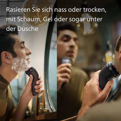 Philips Shaver Series 3000 – Elektrischer Nass- und Trockenrasierer für Männer, mit SkinProtect-Tech