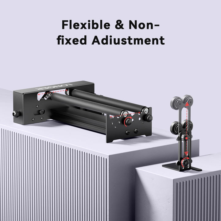 Longer Laser-Gravierer Rotationsaufsatz, Y-Achsen-Rollenmodul 360° Drehung für zylindrische Objekte