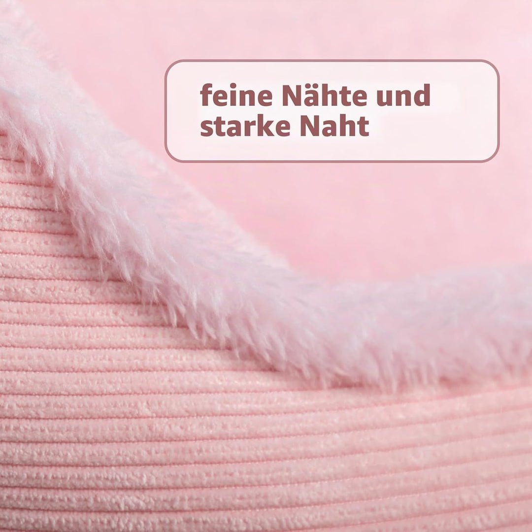 Hollypet Katzenbett Kleines Hundebett, Rundes Haustierbett für Katzen und Welpen, Weiches Schlafbett