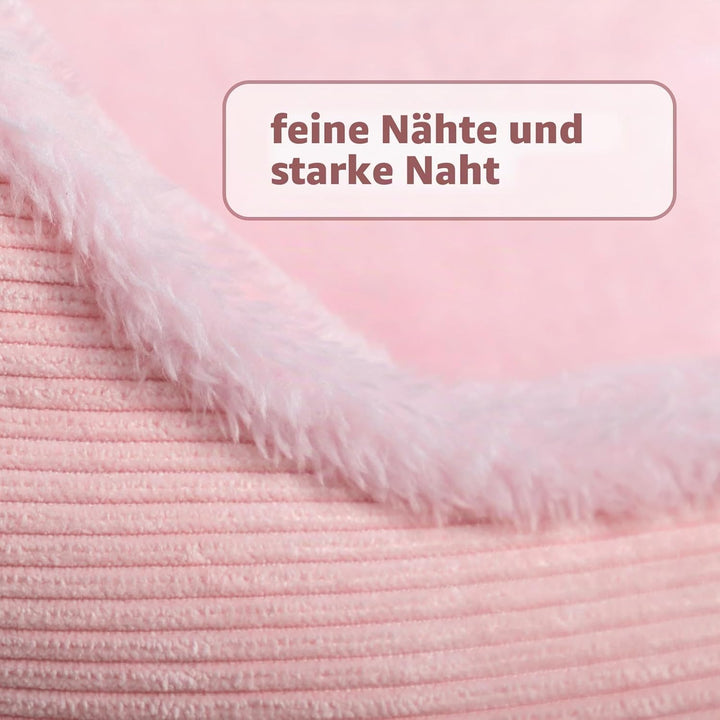 Hollypet Katzenbett Kleines Hundebett, Rundes Haustierbett für Katzen und Welpen, Weiches Schlafbett