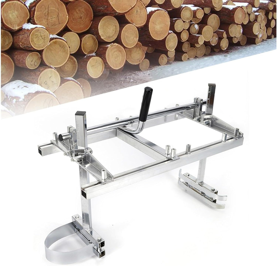 Mobiles Sägewerk Kettensägenmühle 24 Zoll Planking Milling Bar Grösse Einstellbar & Effizient, Alumi