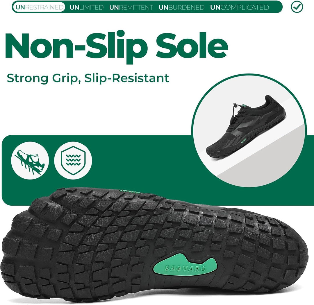 SAGUARO Herren Barfussschuhe Leicht Damen Traillaufschuhe rutschfeste Minimalistische Unisex Atmungs