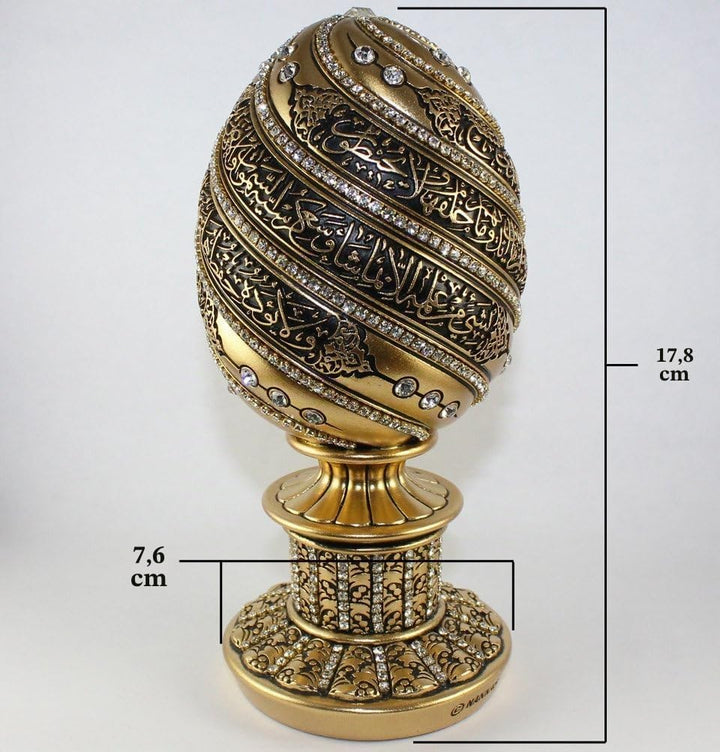 Islamische Tischdekoration, Geschenk, Ei, Skulptur, Statue, muslimisch, Showpiece, Heimdekoration, G