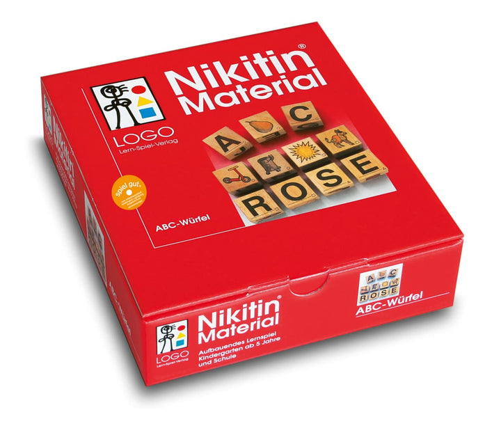 Unbekannt Logo Lern-Spiel-Verlag, Nikitin-Material zur Frühförderung, ABC-Würfel. Nr.3007,White, 19.