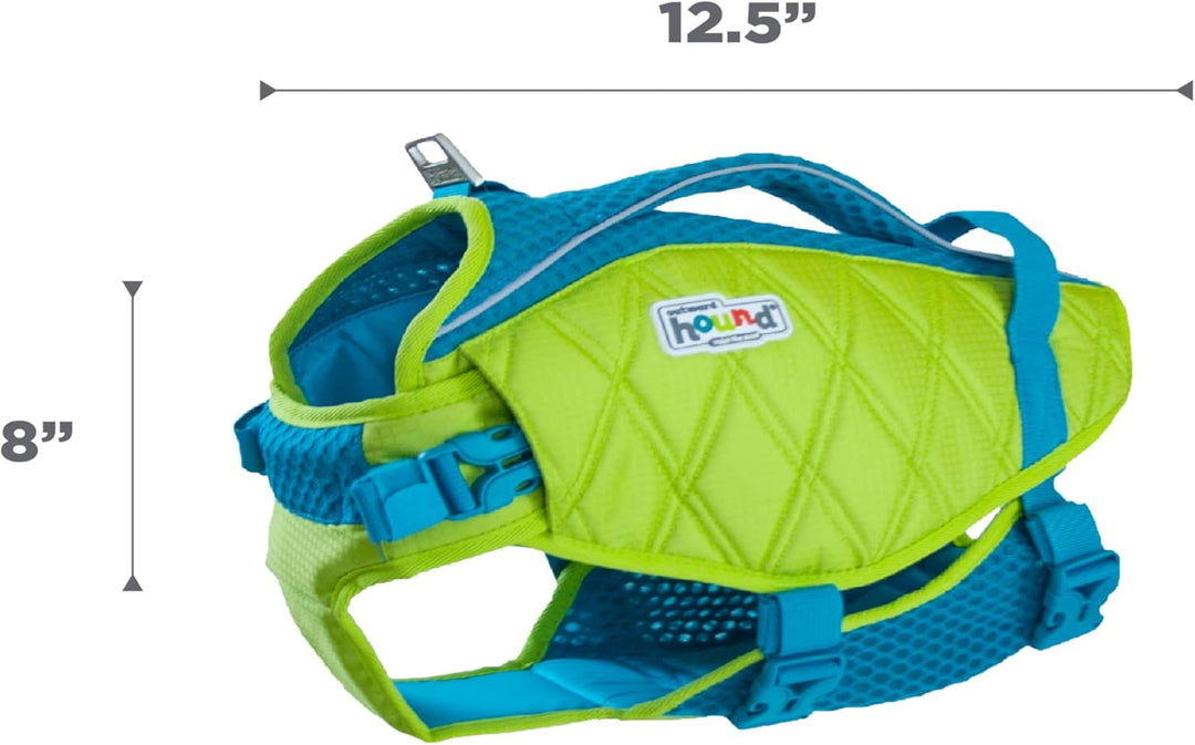 Outward Hound Standley Sport Green Performance Schwimmweste für Hunde, Grösse S Grün Small (Chest Gi