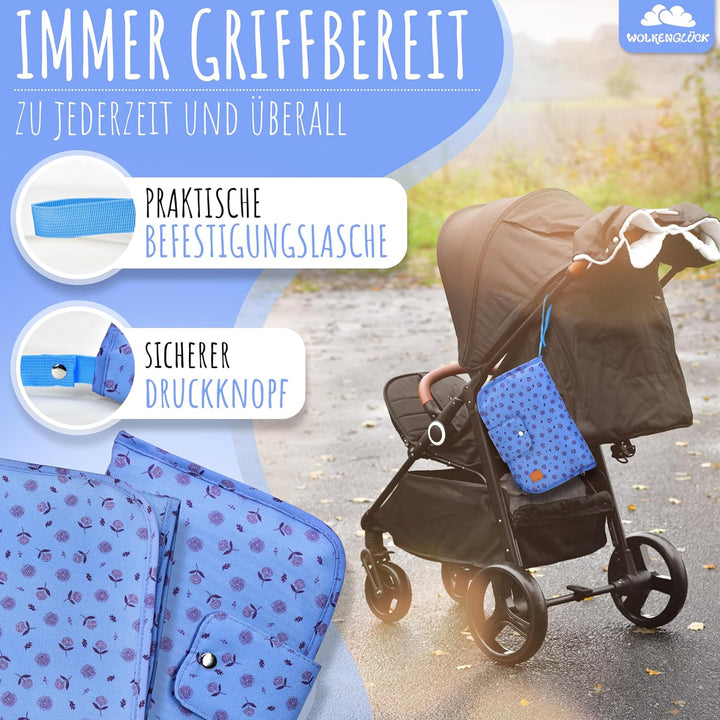 Windeltasche Blau, Blau