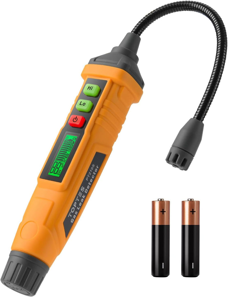 Gasmelder, TopTes PT210S Gasspürgerät mit 10 cm Sonde, ideal für den Einsatz in Wohnhäusern und Wohn