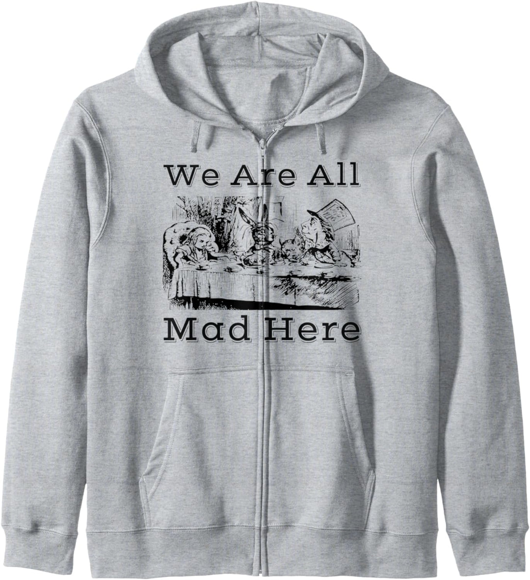 White Rabbit-Men Women kids Alice in Wonderland T Shirt Kapuzenjacke