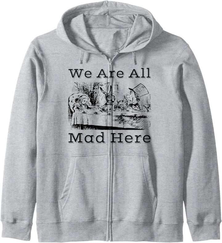 White Rabbit-Men Women kids Alice in Wonderland T Shirt Kapuzenjacke