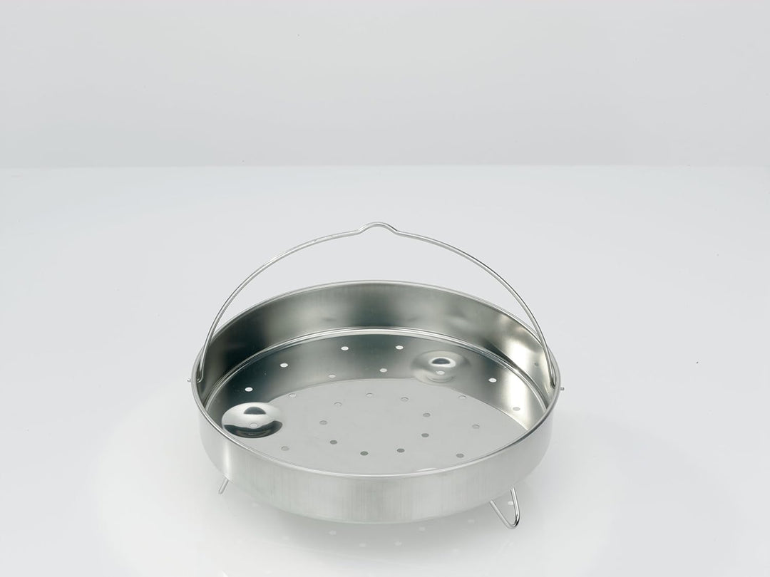 GSW 822305 System Classic Schnellkochtopf mit Einsatz 22cm / Circa 6,0 Liter, Edelstahl, Silber, 43