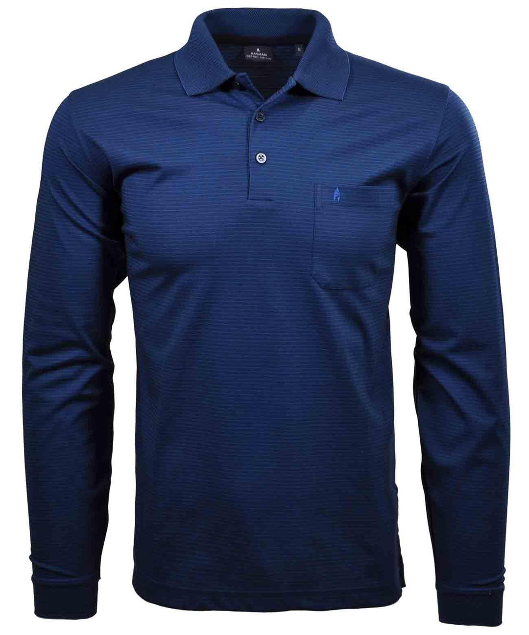 RAGMAN Herren Softknit-Polo Fineliner, Langarm S Dunkelblau-793, S Dunkelblau-793