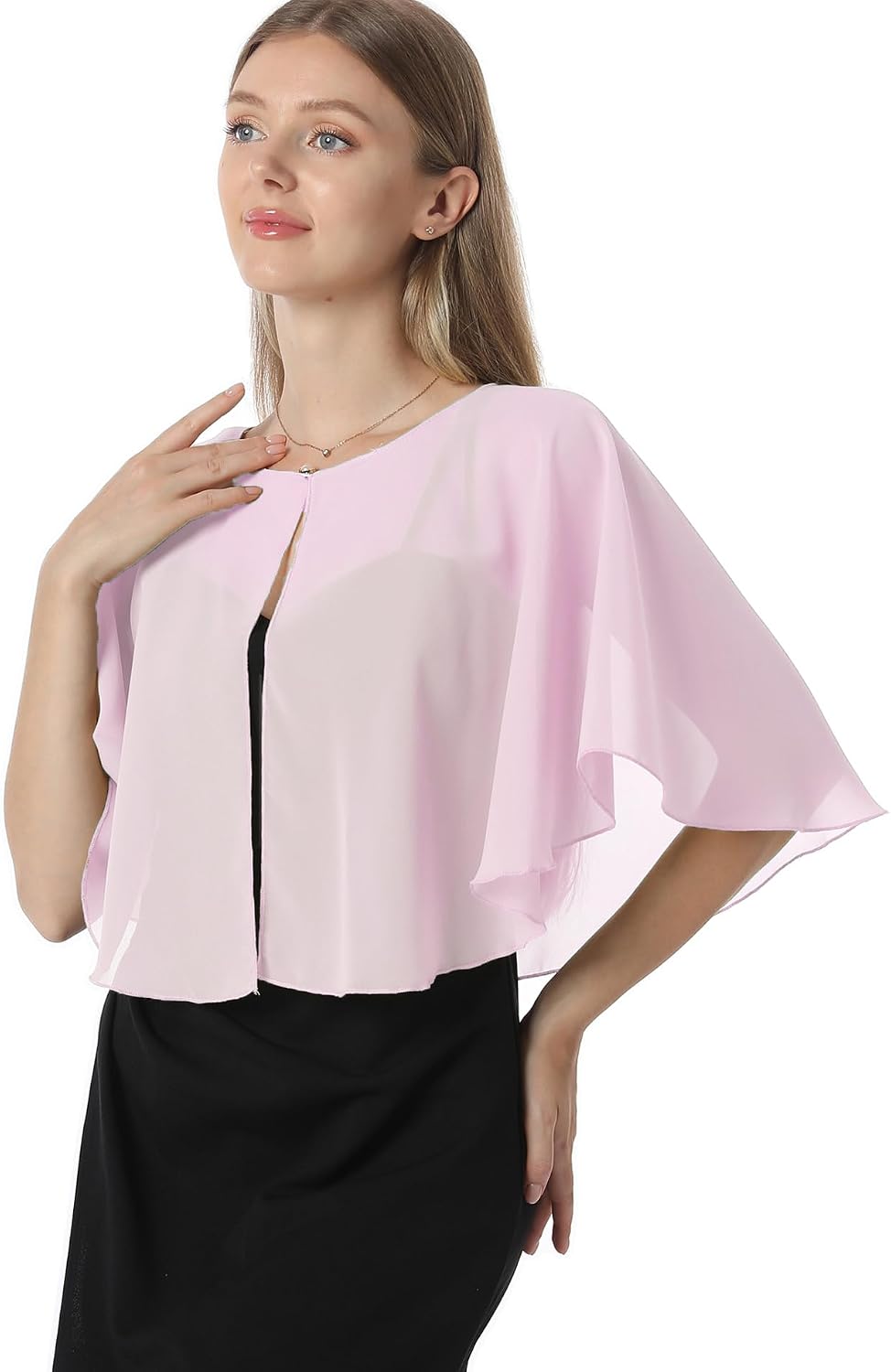 Chiffon Capelet Soft capes Shawls and Wraps for Evening Dress Wedding Cape 1920s shawl accessories f