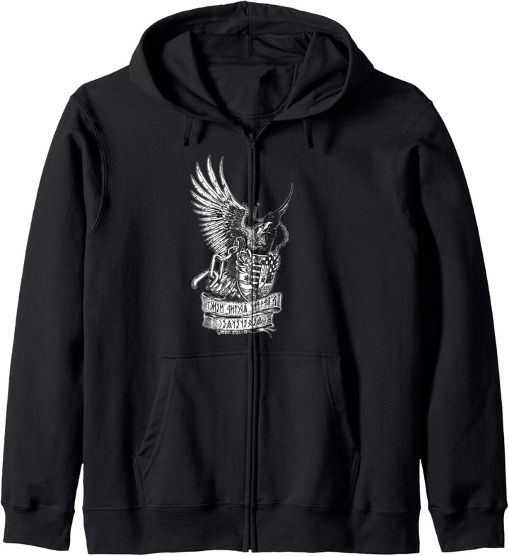 Hungarian Turul Vogel Kapuzenjacke