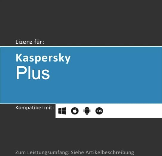 Lizenz für Kaspersky Plus inkl. unbegr. VPN | 2025 | 1-10 Gerät(e) | 1-2 Jahr(e) | Vollversion | Win