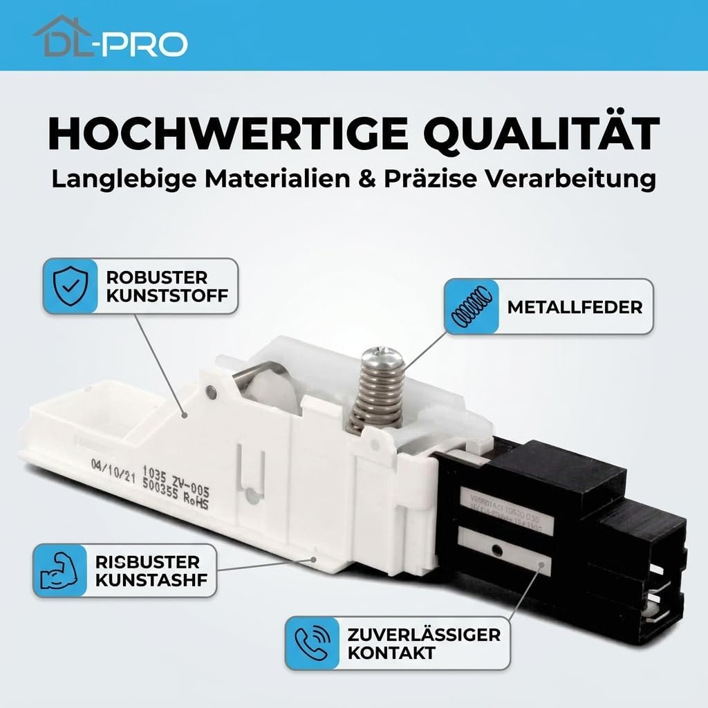 DL-PRO Türschalter für Gorenje 500355 | Türverriegelung für D8565N D8565NA D8565NB D85F65 D8ECO | Tr