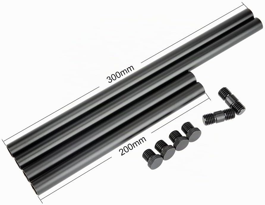 NICEYRIG 15 mm Stangen mit M12 Gewinde Rod Gap Rod-Anschluss zu verlängern für 15 mm Schulterpolster