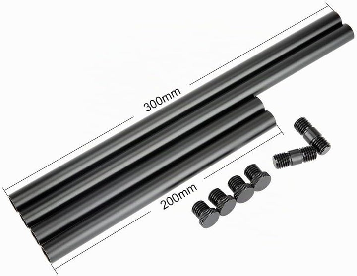 NICEYRIG 15 mm Stangen mit M12 Gewinde Rod Gap Rod-Anschluss zu verlängern für 15 mm Schulterpolster
