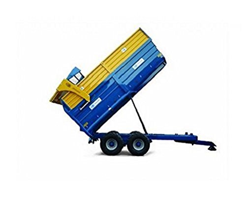 TOMY Britains Silage Anhänger "Kane" in blau - Spielzeug Anhänger aus Metall - Kinderspielzeug zum S