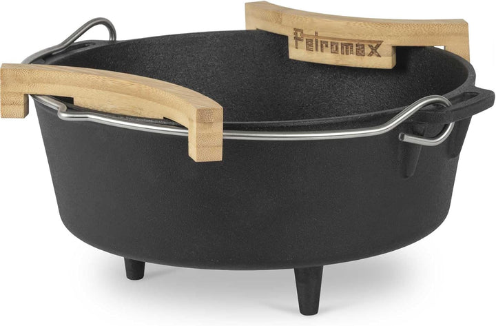 Petromax Deckel-Abstandshalter für Feuertöpfe (2 Stk.) – Bambus-Abstandshalter für optimale Belüftun