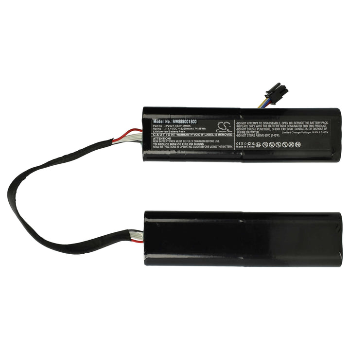 vhbw Akku Ersatz für Xiaomi P2027-4S2P-MMBK für Home Cleaner Heimroboter (5200 mAh, 14,4 V, Li-Ion)