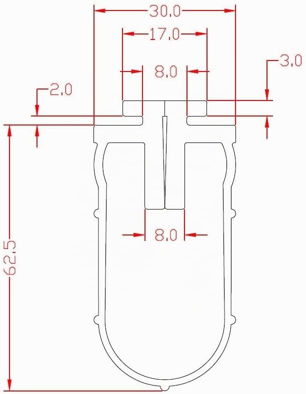 Bodendichtung geeignet für Hörmann Garagentor 5100 mm