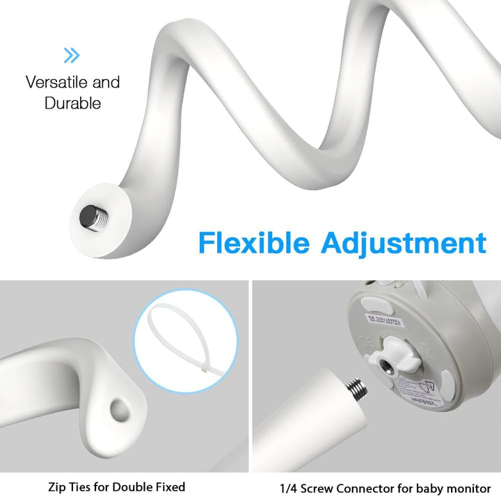 Babyphone Halterung für HelloBaby HB40 / HB65 / HB66 / HB248, Flexible Baby Kamera Holder für VTimes