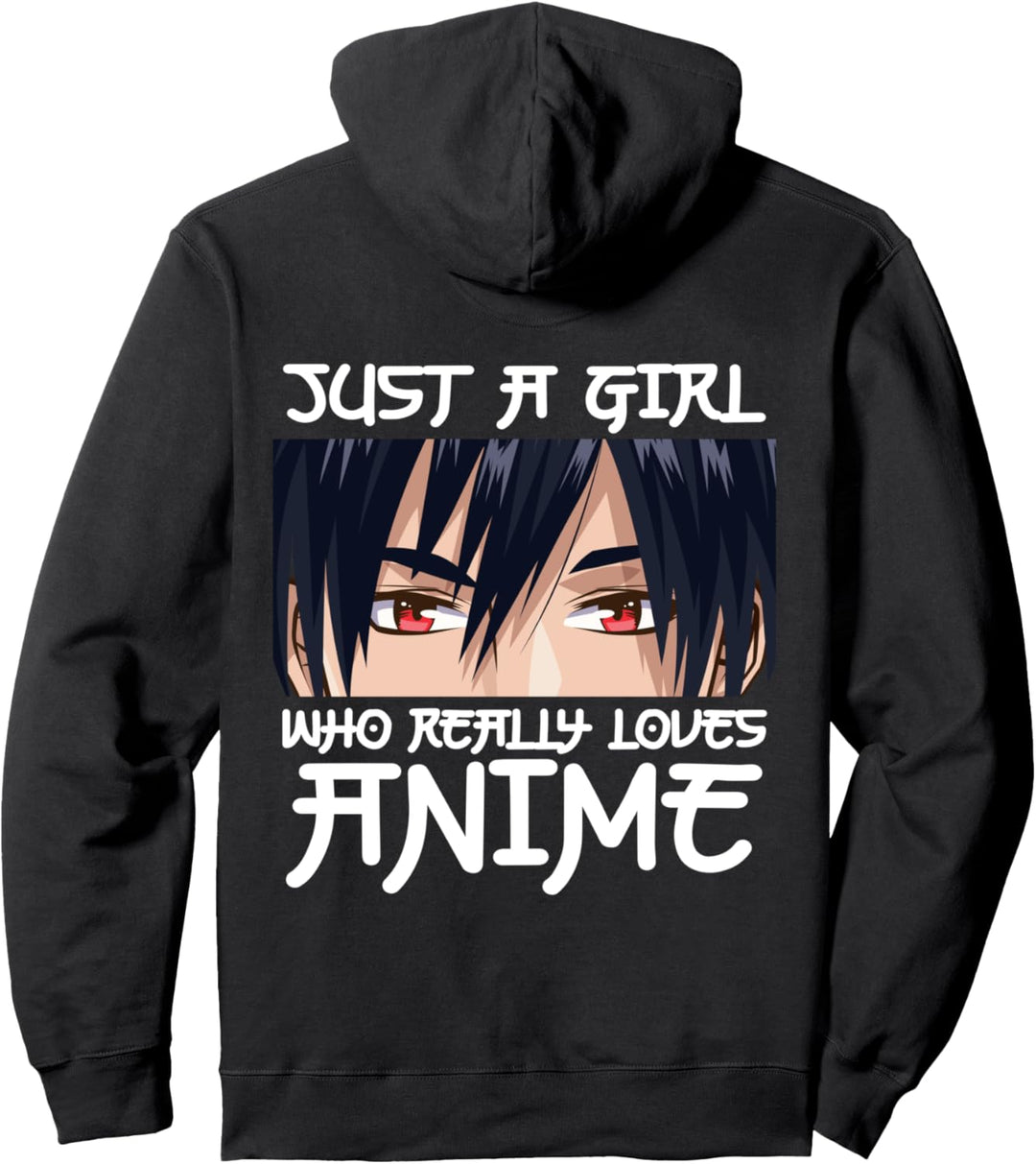 Anime Shirt For Girls- Just A Girl Who Loves Anime Pullover Hoodie