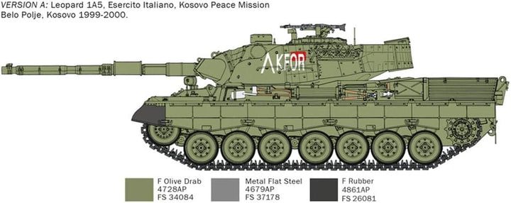 Italeri 510006481-1:35 Leopard 1 A5