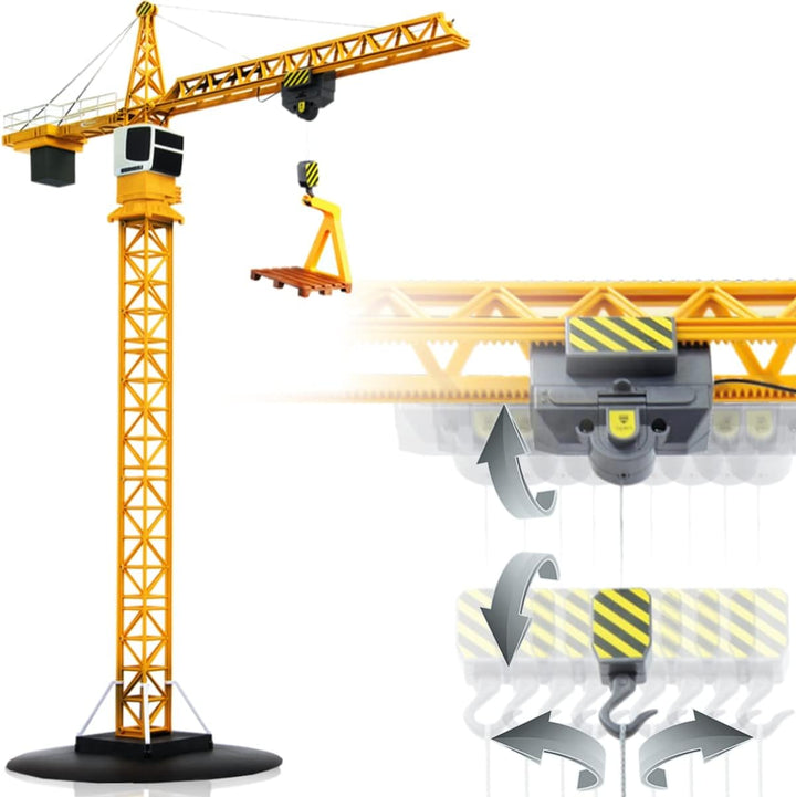 JAMARA Liebherr Turmdrehkran Baustellenfahrzeug 1:20 ferngesteuert 2,4 GHz offiziell lizenziert (Lie