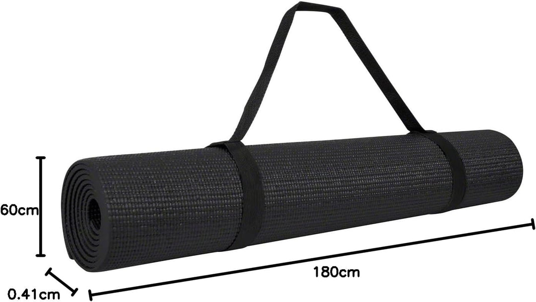 Sport-Tec Yogamatte inkl. Tragegurt, Gymnastikmatte, Fitnessmatte, Sportmatte, Turnmatte