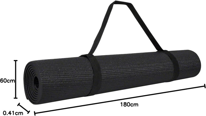 Sport-Tec Yogamatte inkl. Tragegurt, Gymnastikmatte, Fitnessmatte, Sportmatte, Turnmatte