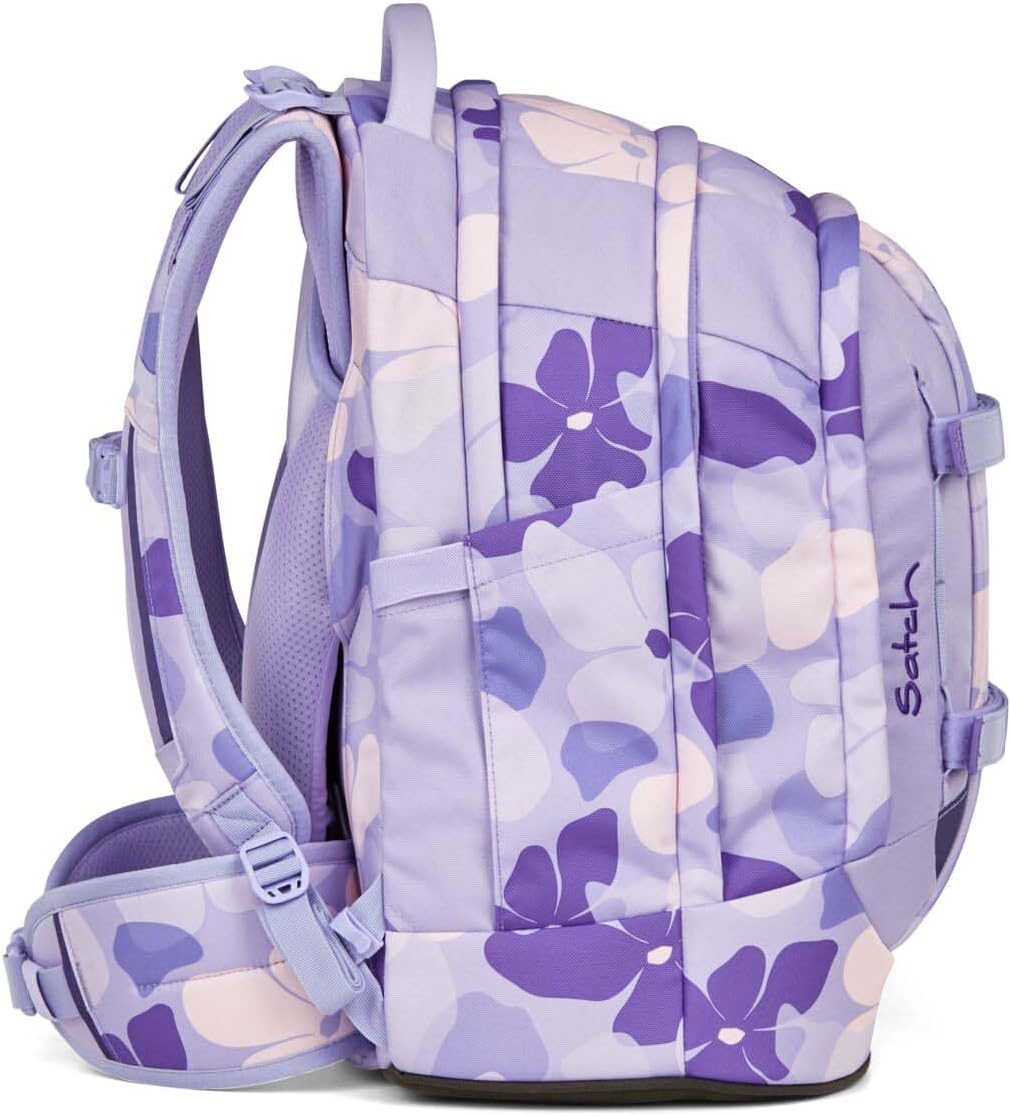 Satch Pack Schulrucksack Set 2tlg. inkl. Pencil Slider (Lilac Blossom), Lilac Blossom